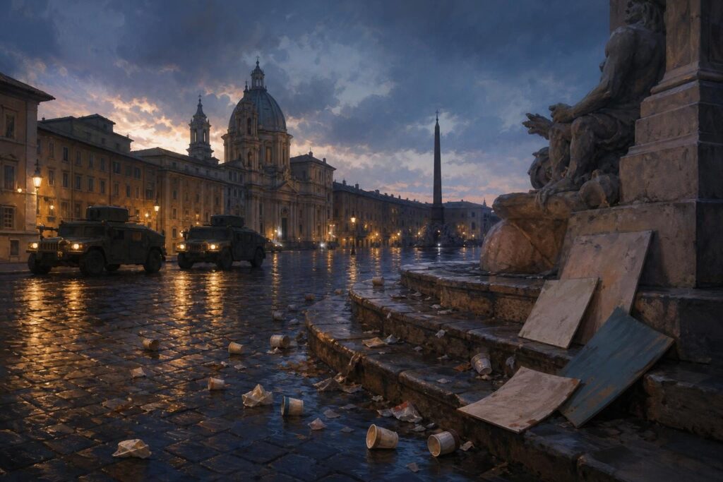 Italy Deploys Soldiers as Protests Turn Violent in Cities